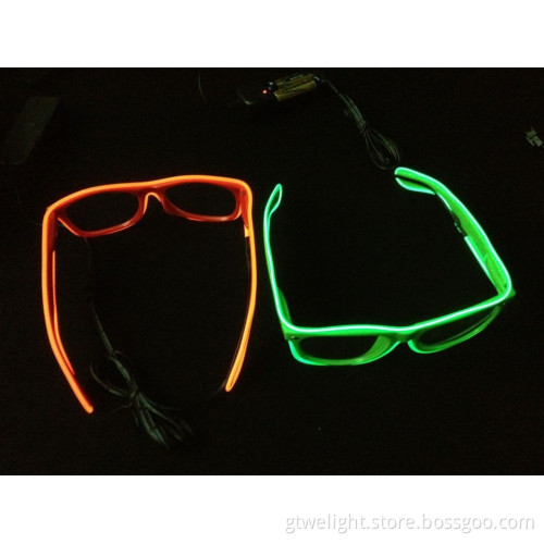 EL Wire Sunglasses for Party Favors Super Bright